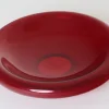 Rubinrote Schale aus Muranoglas, 1970er