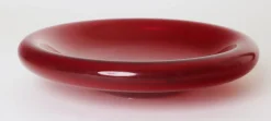 Rubinrote Schale aus Muranoglas, 1970er