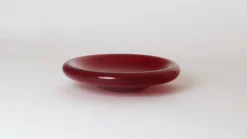 Rubinrote Schale aus Muranoglas, 1970er