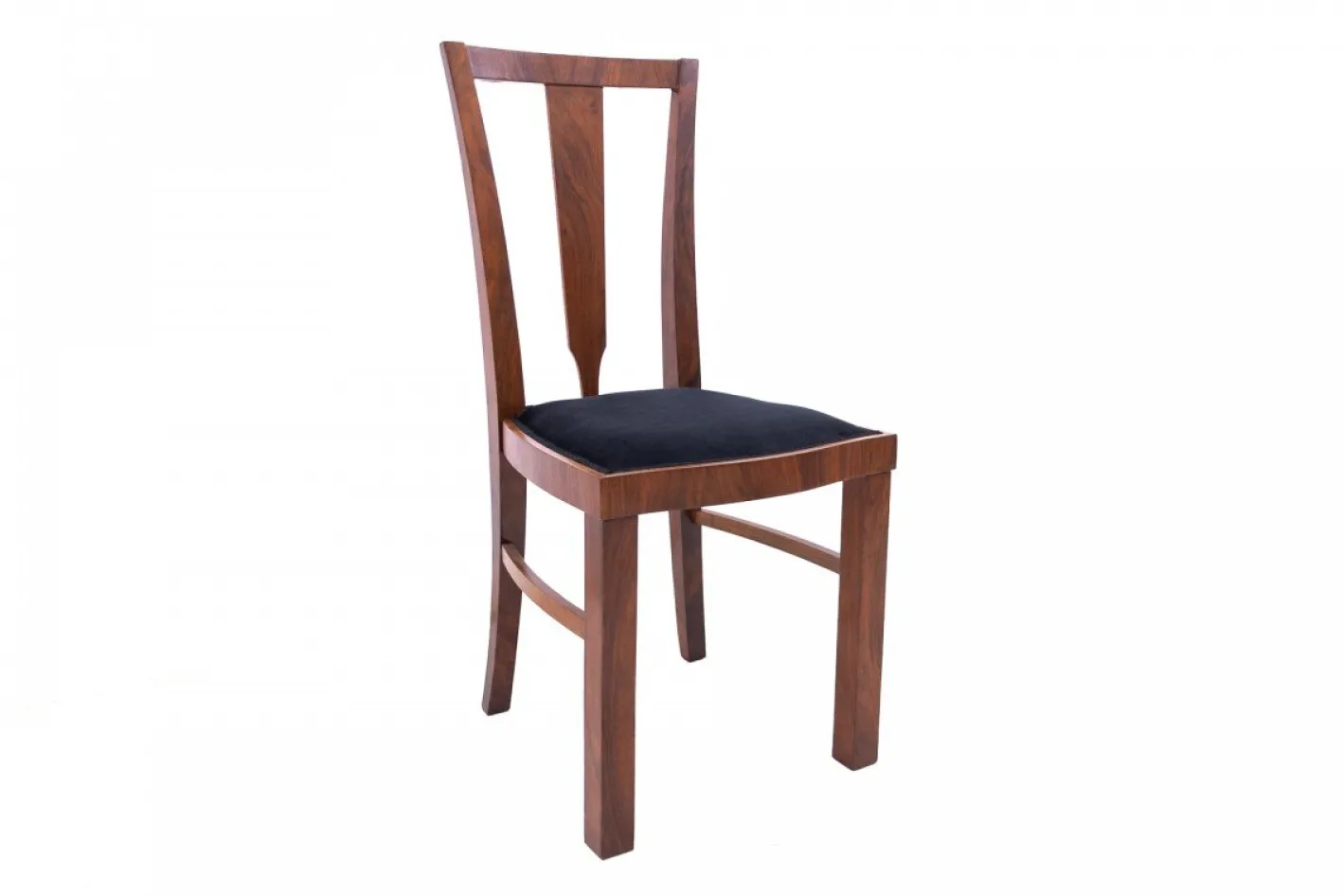Runder Art Deco Tisch mit Vier Stühlen, 1940er