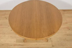 Runder ausziehbarer Mid-Century Esstisch aus Eiche von Farstrup Møbler, Denmark, 1970er
