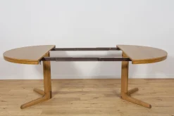 Runder ausziehbarer Mid-Century Esstisch aus Eiche von Farstrup Møbler, Denmark, 1970er