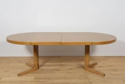 Runder ausziehbarer Mid-Century Esstisch aus Eiche von Farstrup Møbler, Denmark, 1970er