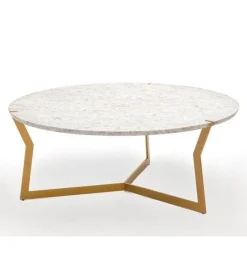 Runder Carrara Star Couchtisch von Olivier Gagnère