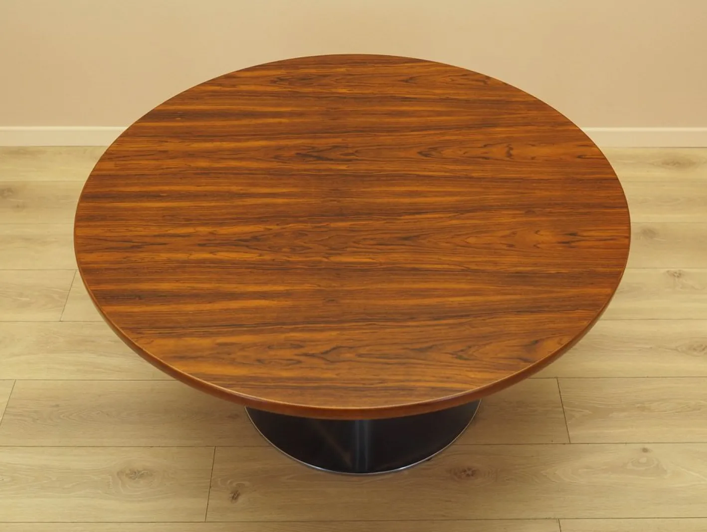 Runder Dänischer Palisander Couchtisch, 1970er
