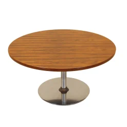 Runder Dänischer Palisander Couchtisch, 1970er