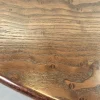 Runder Esstisch aus Korbgeflecht & Holz, 1970er