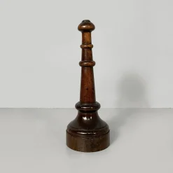 Runder italienischer Türstopper aus Holz, 1930er
