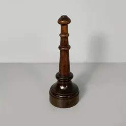 Runder italienischer Türstopper aus Holz, 1930er