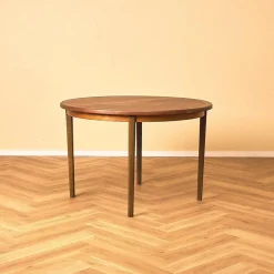 Runder schwedischer Esstisch aus Teak von Ulferts, 1950