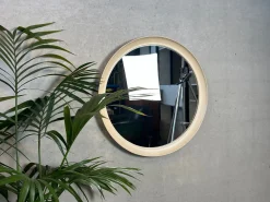 Runder Vintage Spiegel aus Glas, 1970er