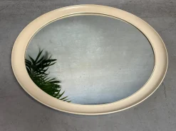 Runder Vintage Spiegel aus Glas, 1970er