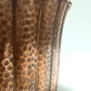Runde Vase aus geprägtem Kupfer im Stil von Egidio Casagrande, Italien, 1950er