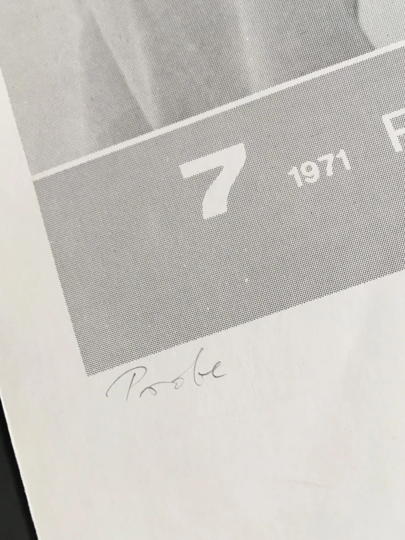 Rune Mields, Siebdruck, 1971