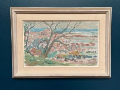 Rune Persson, Landschaft, 1950er, Öl auf Leinwand, gerahmt
