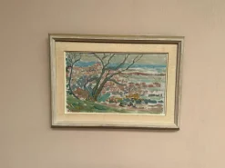 Rune Persson, Landschaft, 1950er, Öl auf Leinwand, gerahmt