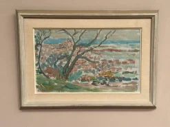 Rune Persson, Landschaft, 1950er, Öl auf Leinwand, gerahmt