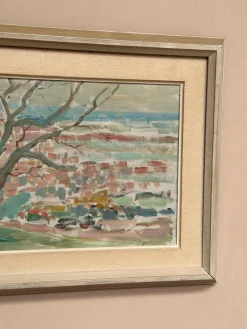 Rune Persson, Landschaft, 1950er, Öl auf Leinwand, gerahmt
