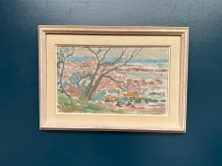 Rune Persson, Landschaft, 1950er, Öl auf Leinwand, gerahmt