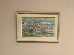 Rune Persson, Landschaft, 1950er, Öl auf Leinwand, gerahmt
