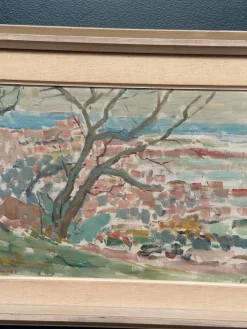Rune Persson, Landschaft, 1950er, Öl auf Leinwand, gerahmt