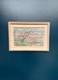 Rune Persson, Landschaft, 1950er, Öl auf Leinwand, gerahmt