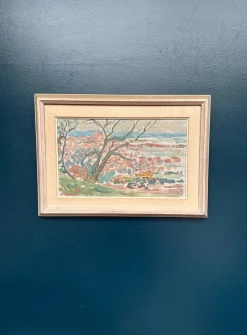 Rune Persson, Landschaft, 1950er, Öl auf Leinwand, gerahmt