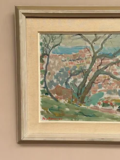 Rune Persson, Landschaft, 1950er, Öl auf Leinwand, gerahmt