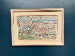Rune Persson, Landschaft, 1950er, Öl auf Leinwand, gerahmt