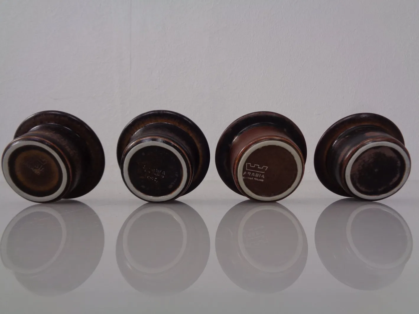 Russische Eierbecher von Ulla Procope für Arabia, 1960er, 4er Set
