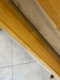 Rustikale Hobelbank aus Kiefernholz