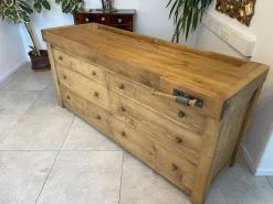 Rustikale Hobelbank aus Kiefernholz