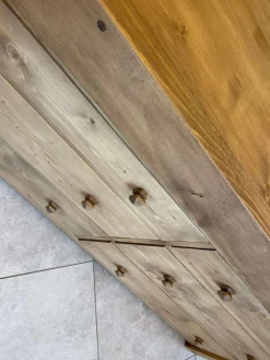 Rustikale Hobelbank aus Kiefernholz