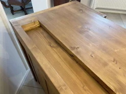 Rustikale Hobelbank aus Kiefernholz