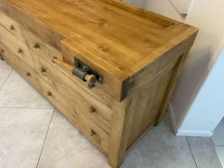 Rustikale Hobelbank aus Kiefernholz