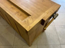 Rustikale Hobelbank aus Kiefernholz
