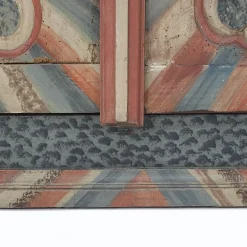Rustikaler Farmhaus Volkskunst Hochzeitsschrank, 1784
