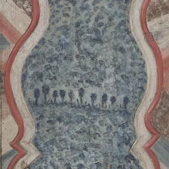Rustikaler Farmhaus Volkskunst Hochzeitsschrank, 1784
