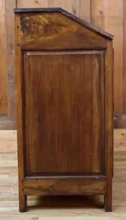 Rustikaler Sekretär aus Holz mit Klappe, 19. Jh.
