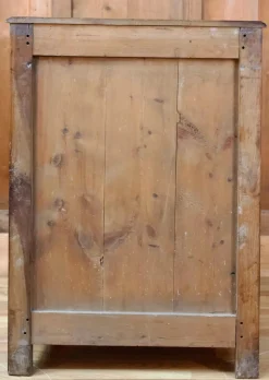 Rustikaler Sekretär aus Holz mit Klappe, 19. Jh.