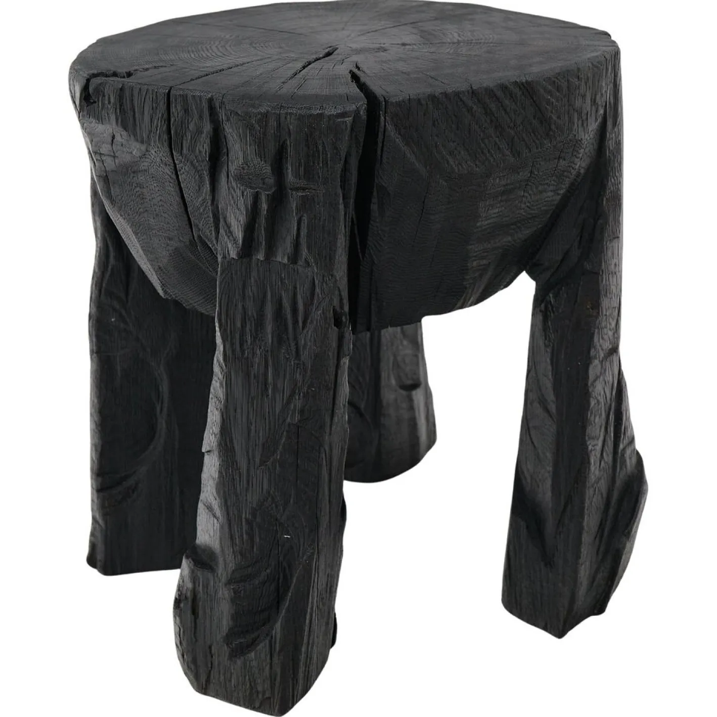 Rustikaler skulpturaler Couchtisch von Logniture