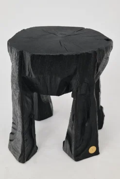 Rustikaler skulpturaler Couchtisch von Logniture