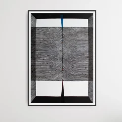 Ryszard Gieryszewski, Asymmetrische Komposition, 2008, Holzschnitt auf Papier