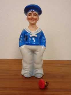 Sailor Rumflasche aus Porzellan von Lehment, Deutschland, 1950er