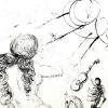 Salvador Dali - Akt, Pferd und Tod - Original Radierung 1967