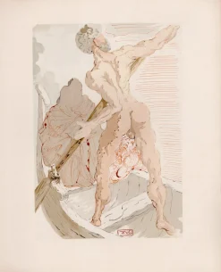 Salvador Dali, Charon, 1964, Original Holzschnitt