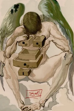 Salvador Dali, Das Königreich der Büßer, 1964, Original Holzschnitt