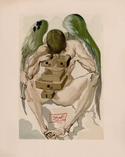 Salvador Dali, Das Königreich der Büßer, 1964, Original Holzschnitt