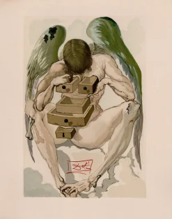 Salvador Dali, Das Königreich der Büßer, 1964, Original Holzschnitt