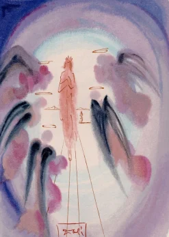 Salvador Dali, Die Freude der Seligen, 1964, Original Holzschnitt